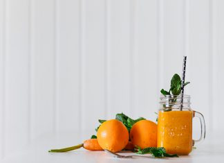 Drink Fresh Juice Every Day To Stay Healthy A fresh orange and carrot juice