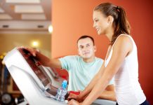 beautiful woman starting to exercise