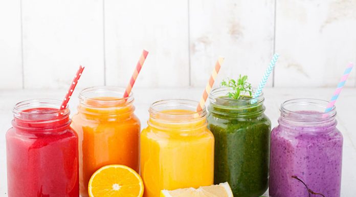 Fresh fruits and vegetables juices