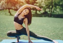 doing yoga to have a flat tummy